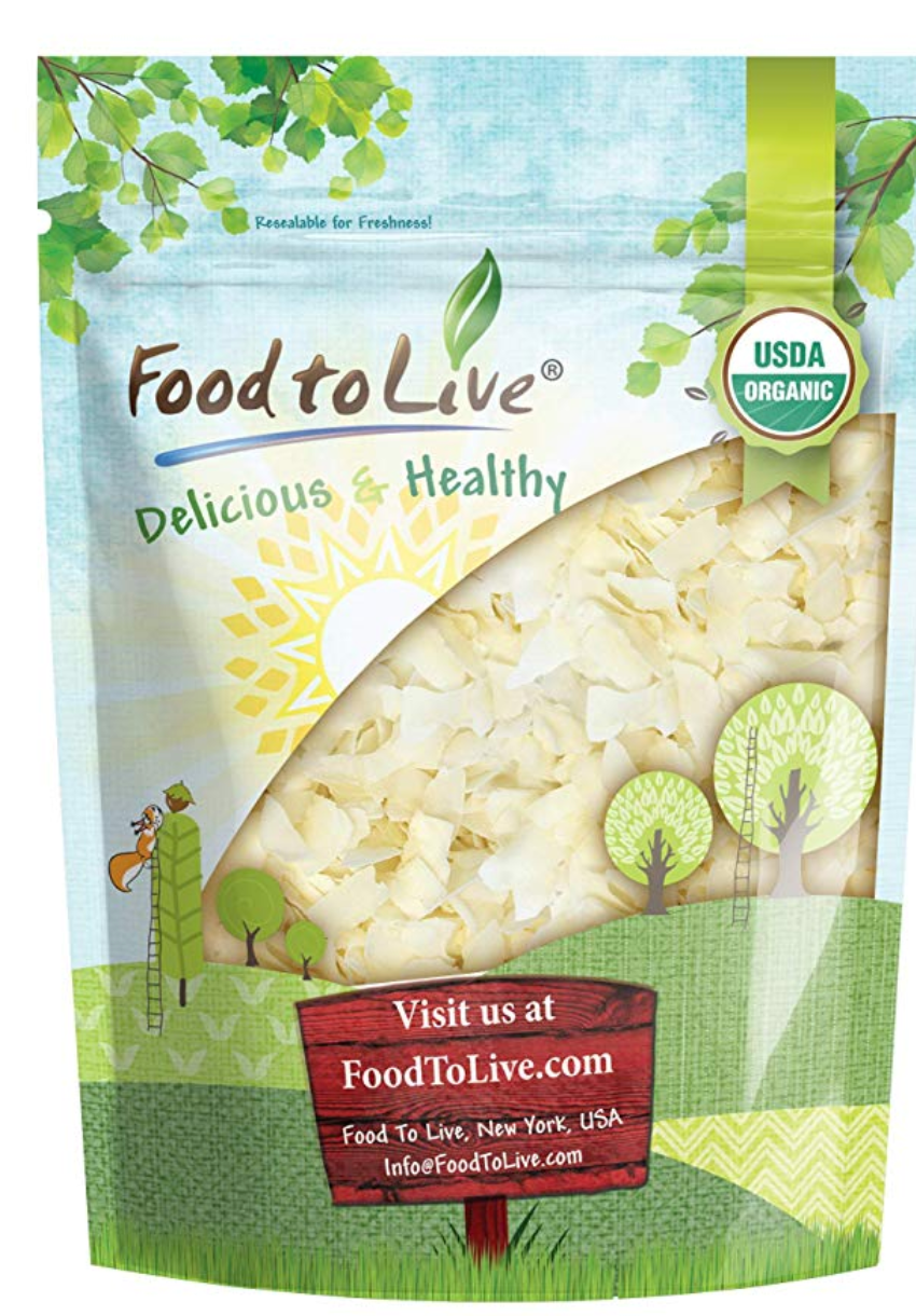 Organic Coconut Chips, 12 Ounces - Non-GMO, Kosher, Raw, Desiccated, Unsweetened, Unsulfured, Dried Flakes, Vegan, Keto, Bulk, Great for Baking